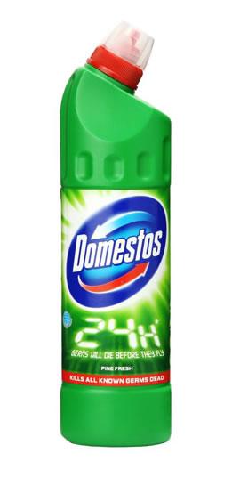Domestos 0,75 literes fertőtlenítőszer zöld (20db/#) Domestos 0,75 literes fertőtlenítőszer zöld (20db/#)