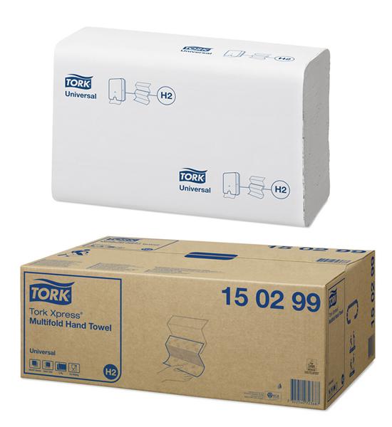Tork Xpress® Multifold kéztörlő 2rtg, fehér, 237 lap/cs, 20cs/# (H2) Tork Xpress® Multifold kéztörlő 2rtg, fehér, 237 lap/cs, 20cs/# (H2)