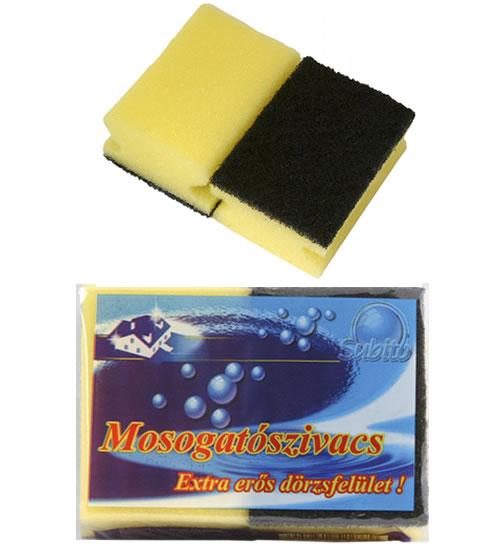 Mosogatószivacs formázott 2 darabos extra erős dörzsivel Mosogatószivacs formázott 2 darabos extra erős dörzsivel