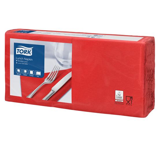 Tork szalvéta 33x33 cm, 2 rtg, piros, 200 lap/cs., 10 cs./# Tork szalvéta 33x33 cm, 2 rtg, piros, 200 lap/cs., 10 cs./#