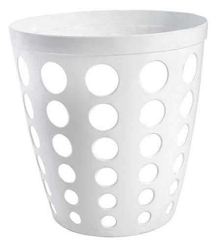 Műanyag irodai szemetes fehér 12 literes Műanyag irodai szemetes fehér 12 literes