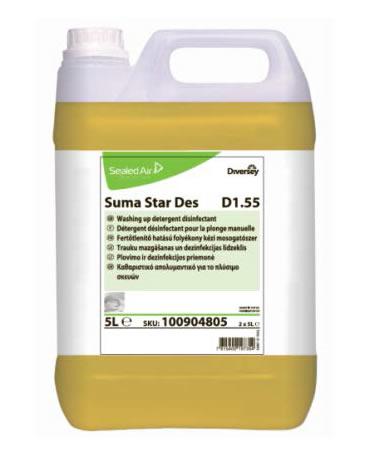 Suma Star Des D1.55 fertőtlenítő mosogatószer, 5 literes Suma Star Des D1.55 fertőtlenítő mosogatószer, 5 literes
