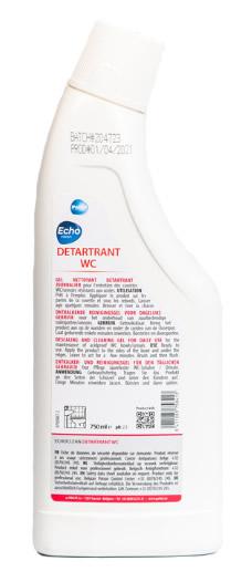 Echoclean wc-tisztító 0,75 liter (Detartant) (12db/#) Echoclean wc-tisztító 0,75 liter (Detartant) (12db/#)