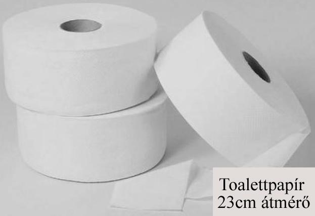 Toalettpapír 23cm, 2 rtg., 80% fehér, 180m/tek., 6 tek./# Toalettpapír 23cm, 2 rtg., 80% fehér, 180m/tek., 6 tek./#