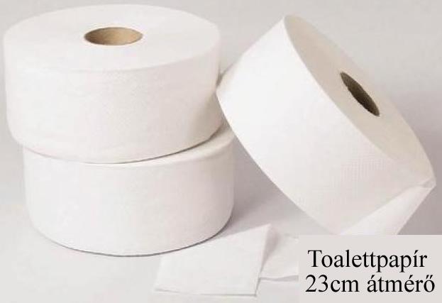 Toalettpapír 23cm, 2 rtg., fehér, 185m/tek., 6 tek./# Toalettpapír 23cm, 2 rtg., fehér, 185m/tek., 6 tek./#