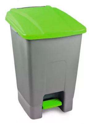 Szelektív 70 literes hulladékgyűjtő pedálos konténer, zöld (UP228Z) Szelektív 70 literes hulladékgyűjtő pedálos konténer, zöld (UP228Z)