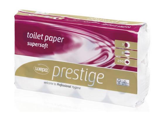 Toalettpapír Wepa kistekercses prestige, 3rtg., fehér, 27,5m, 8tek/cs, (8cs/#) (071340) Toalettpapír Wepa kistekercses prestige, 3rtg., fehér, 27,5m, 8tek/cs, (8cs/#) (071340)