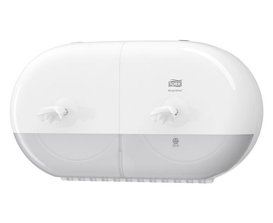 Tork SmartOne mini toalettpapír adagoló, duplatek. fehér (T9) Tork SmartOne mini toalettpapír adagoló, duplatek. fehér (T9)