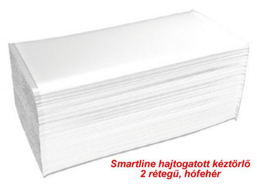 Hajtogatott kéztörlő, Smartline fehér, 2rtg, 23x21cm, 150lap, 20cs/# Hajtogatott kéztörlő, Smartline fehér, 2rtg, 23x21cm, 150lap, 20cs/#