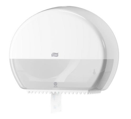 Tork Mini Jumbo toalettpapír adagoló, fehér (T2) Tork Mini Jumbo toalettpapír adagoló, fehér (T2)