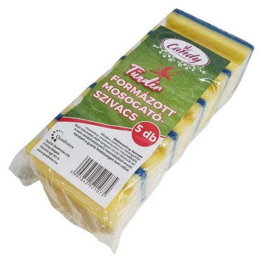 Mosogatószivacs TÜNDÉR formázott, 5db/cs (25cs/#) Mosogatószivacs TÜNDÉR formázott, 5db/cs (25cs/#)
