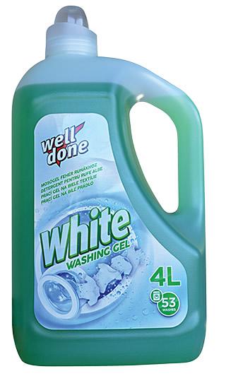 Well Done 4 liter mosógél, fehér ruhához Well Done 4 liter mosógél, fehér ruhához