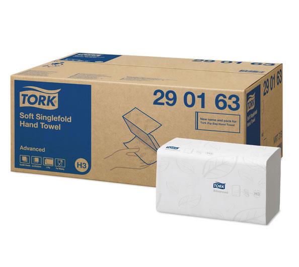 Tork hajtogatott kéztörlő, 2 rtg, extra fehér, 250 lap/cs, 15 cs/# (H3) Tork hajtogatott kéztörlő, 2 rtg, extra fehér, 250 lap/cs, 15 cs/# (H3)