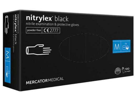 Nitrylex kesztyű, púdermentes, fekete Nitrylex kesztyű, púdermentes, fekete