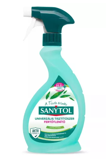 Sanytol 0,5 liter fertőtlenítő univerzális tisztító spray EUKALIPTUSZ Sanytol 0,5 liter fertőtlenítő univerzális tisztító spray EUKALIPTUSZ