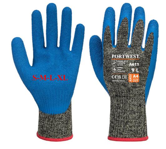 A611 Aramid HR Cut latex kesztyű A611 Aramid HR Cut latex kesztyű
