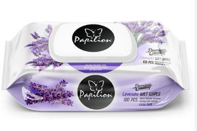 Papilion Levendula nedves kéztörlő 100db-os Papilion Levendula nedves kéztörlő 100db-os
