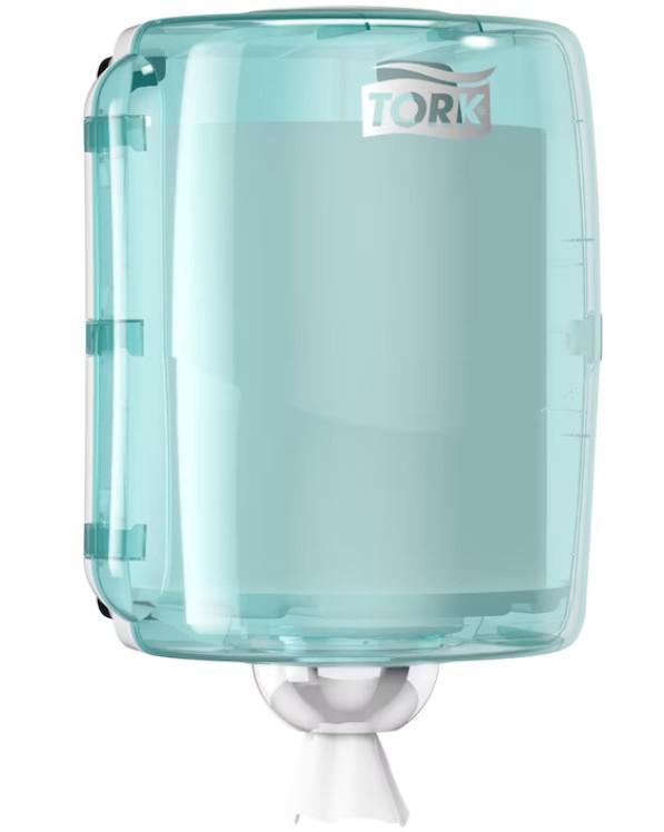 Tork maxi adagoló belsőmag adagolású törlőkhöz, türkíz/fehér (W2) Tork maxi adagoló belsőmag adagolású törlőkhöz, türkíz/fehér (W2)