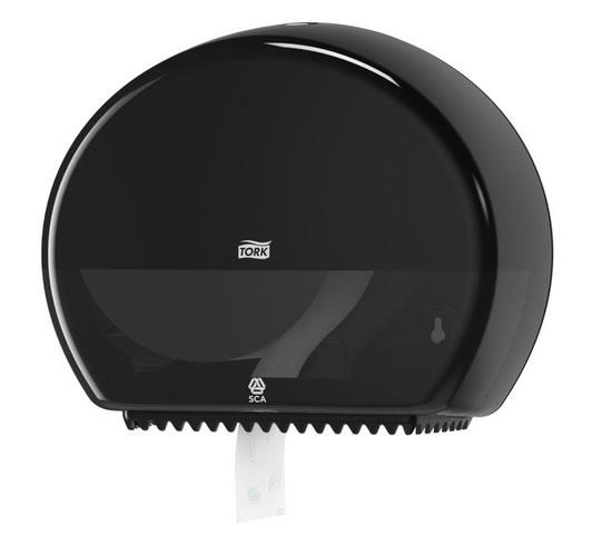 Tork Mini Jumbo toalettpapír adagoló, fekete (T2) Tork Mini Jumbo toalettpapír adagoló, fekete (T2)