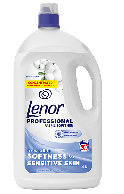 Lenor 4 literes öblítő, fehér (Sensitive Soft Cotton) Lenor 4 literes öblítő, fehér (Sensitive Soft Cotton)