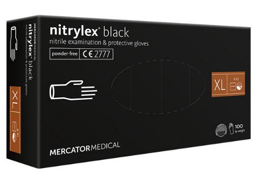 Nitrylex kesztyű, púdermentes, fekete Nitrylex kesztyű, púdermentes, fekete