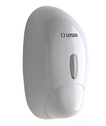 Losdi folyékony szappan adagoló fehér 0,9 literes (gömbölyű) Losdi folyékony szappan adagoló fehér 0,9 literes (gömbölyű)